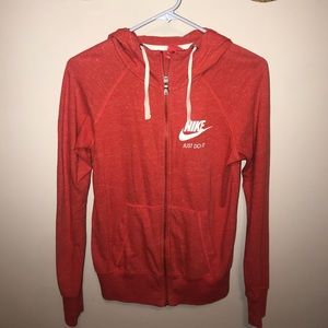 Nike zip up jacket w/ hood